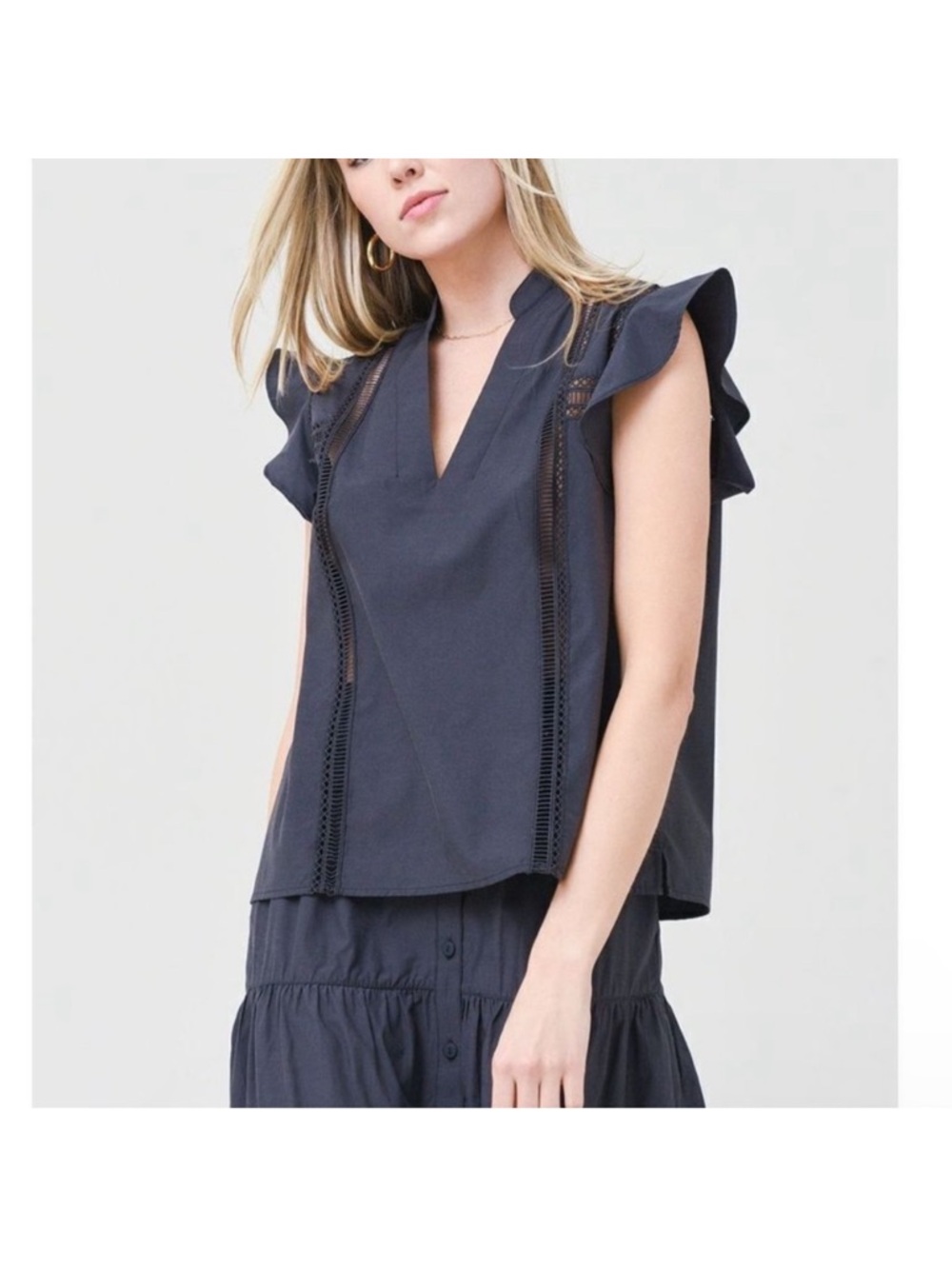 Brochu Walker Women's The Havana Top Black Flares Sleeves